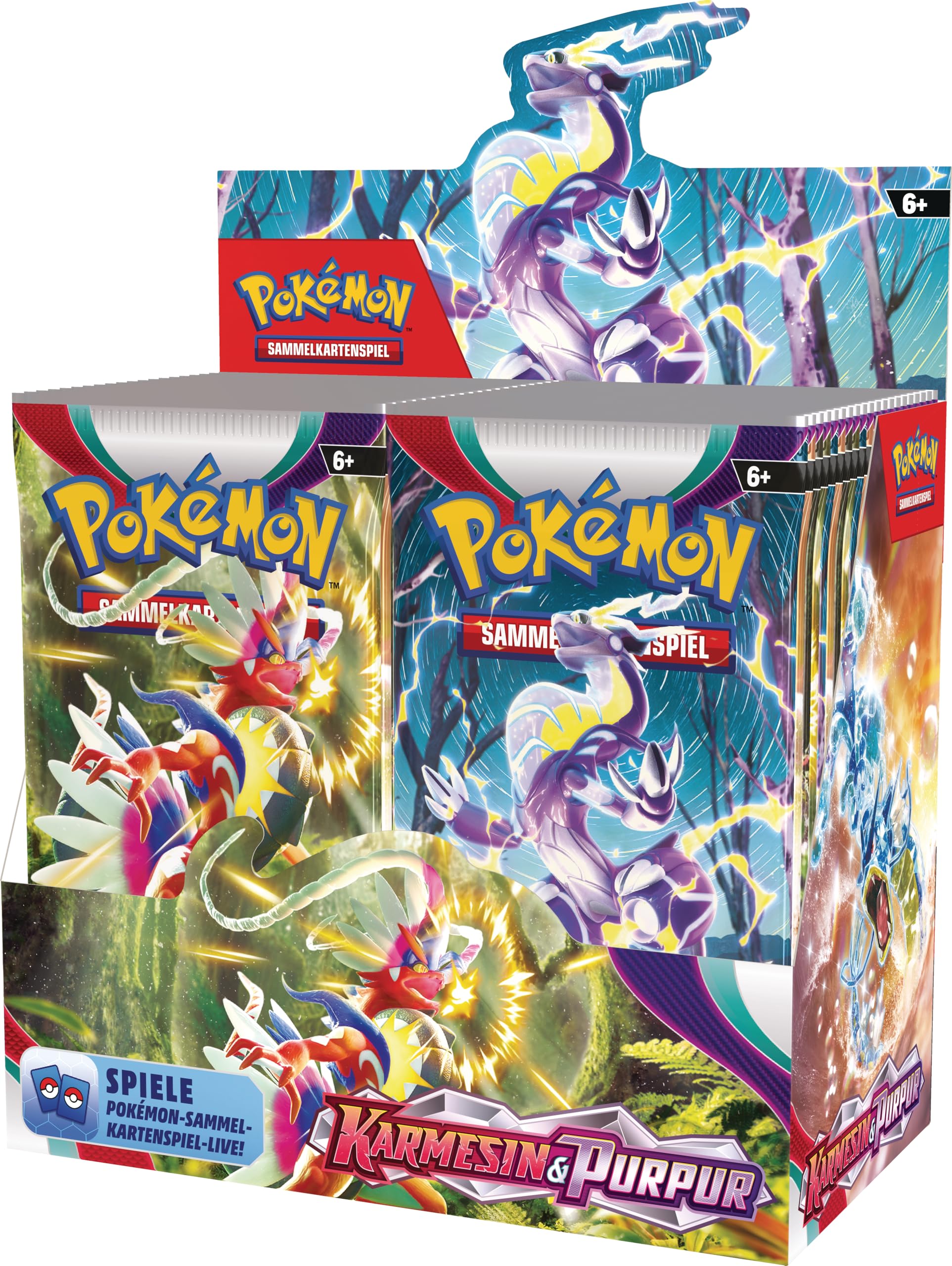 Pokémon-Sammelkartenspiel: Display-Box Karmesin & Purpur (36 Boosterpacks)
