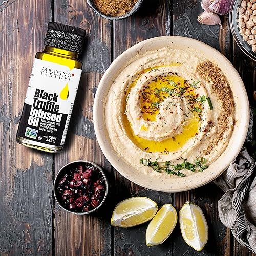 Miniatura 5 de Sabatino Trufas - Juego de regalo de aceite de trufa blanca y negra, aceite de oliva con infusión de trufa blanca, aceite de oliva con infusión de