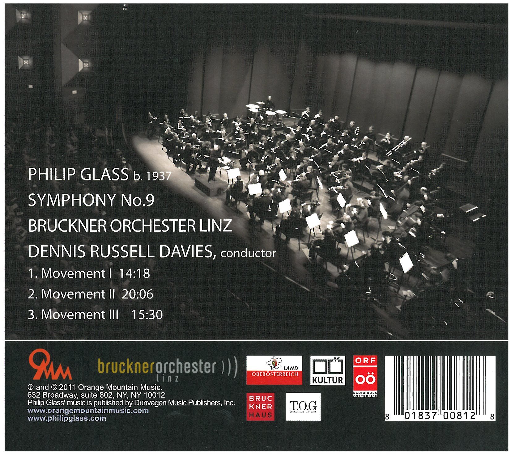 Image secondaire de Philip Glass : Symphonie n° 9 - Enregistrement Exclusif