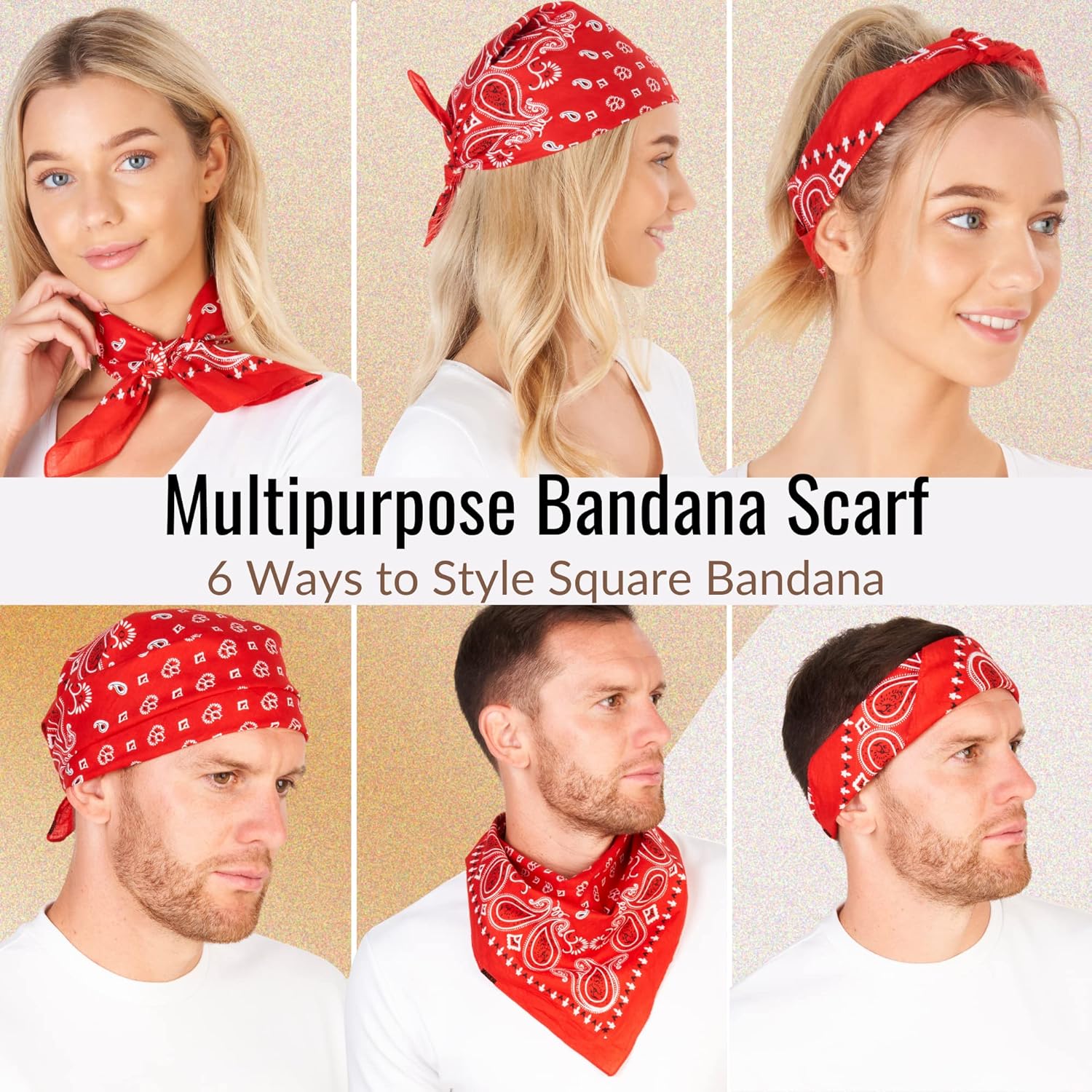 GTTDFASJ Bandanas Multifonctionnels Fleur De Lis Symbole De