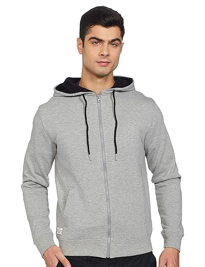 Men's Sweatshirt (DKAW34-M_Grey Melange_M)