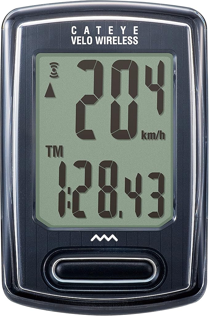 Amazon キャットアイ(CAT EYE) サイクルコンピューター VELO WIRELESS ブラック CCVT230W スピードメーター 自転車 キャットアイ(CAT EYE