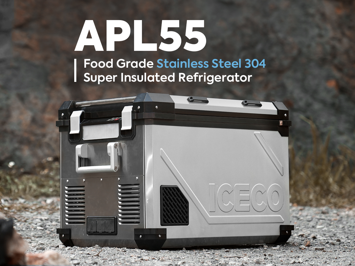 Amazon.com: ICECO APL55 12V Portable Refrigerator, 58Qt/55L Dual