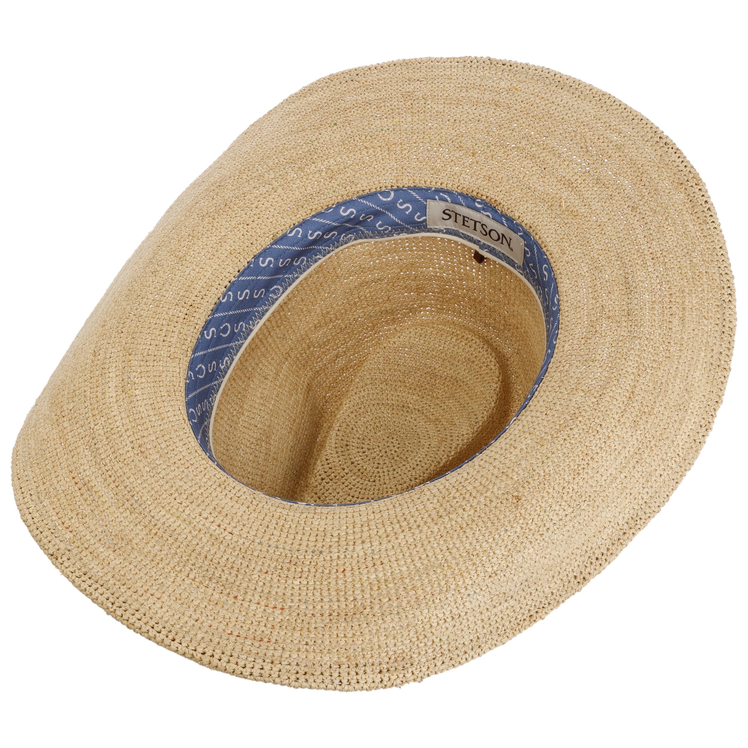 Stetson Western Crochet Strohhut 100% Raffia Damen Sommer