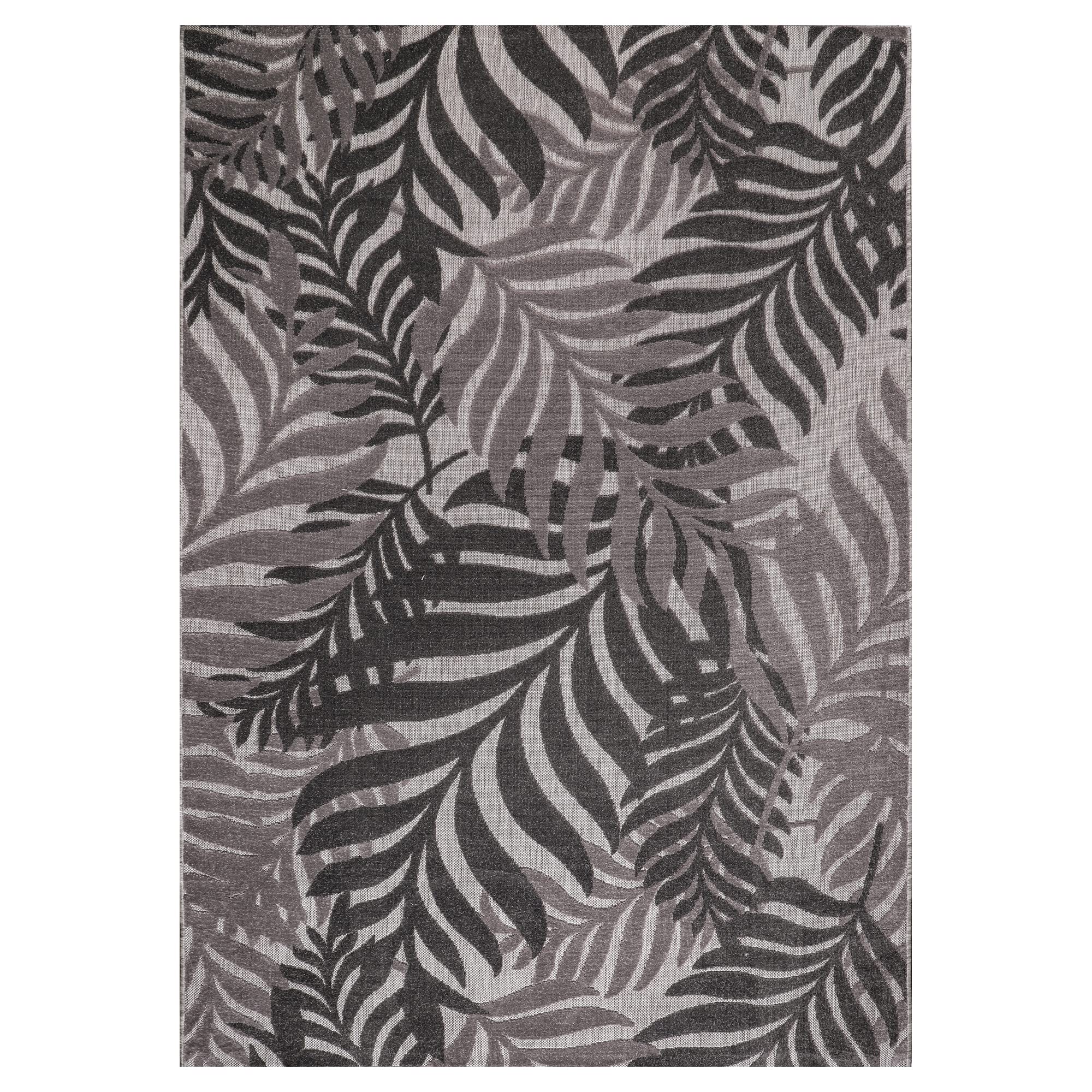 SANAT Outdoor Teppich Wetterfest - Outdoorteppiche für den Innen und Außenbereich, Balkon Teppich Wasserabweisend, Strapazierfähige Teppiche für Terrasse Garten und Wohnzimmer, Grau 200 x 290 cm