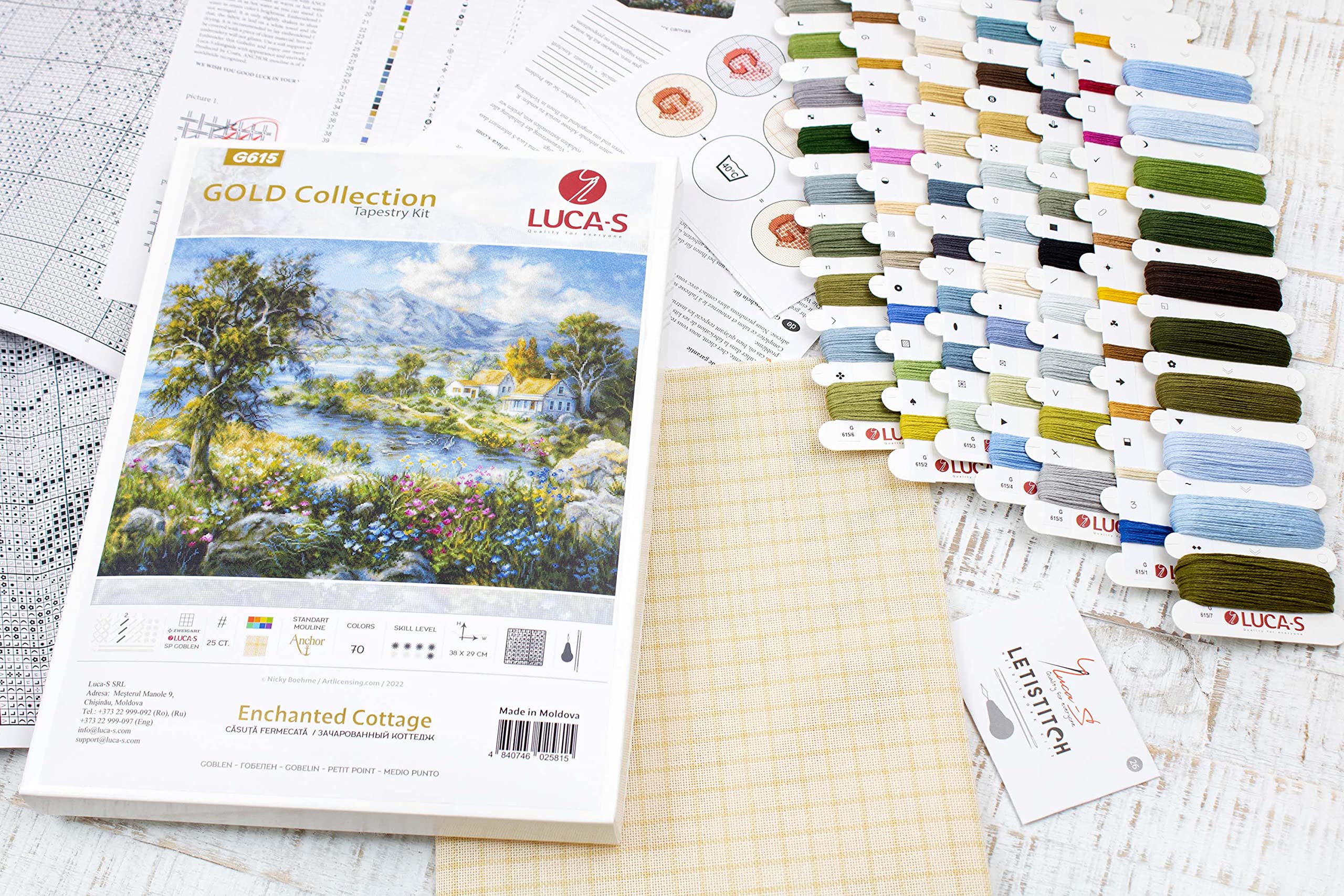 Kit Arazzo Luca-S Oro - Incantato Cottage G615