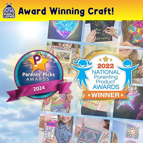 Miniatura 7 de SUNGEMMERS - Juego de arte de gemas de diamantes grandes para niños, arte y manualidades para niños de 6 a 8 años y manualidades para niñas de 6 a 8