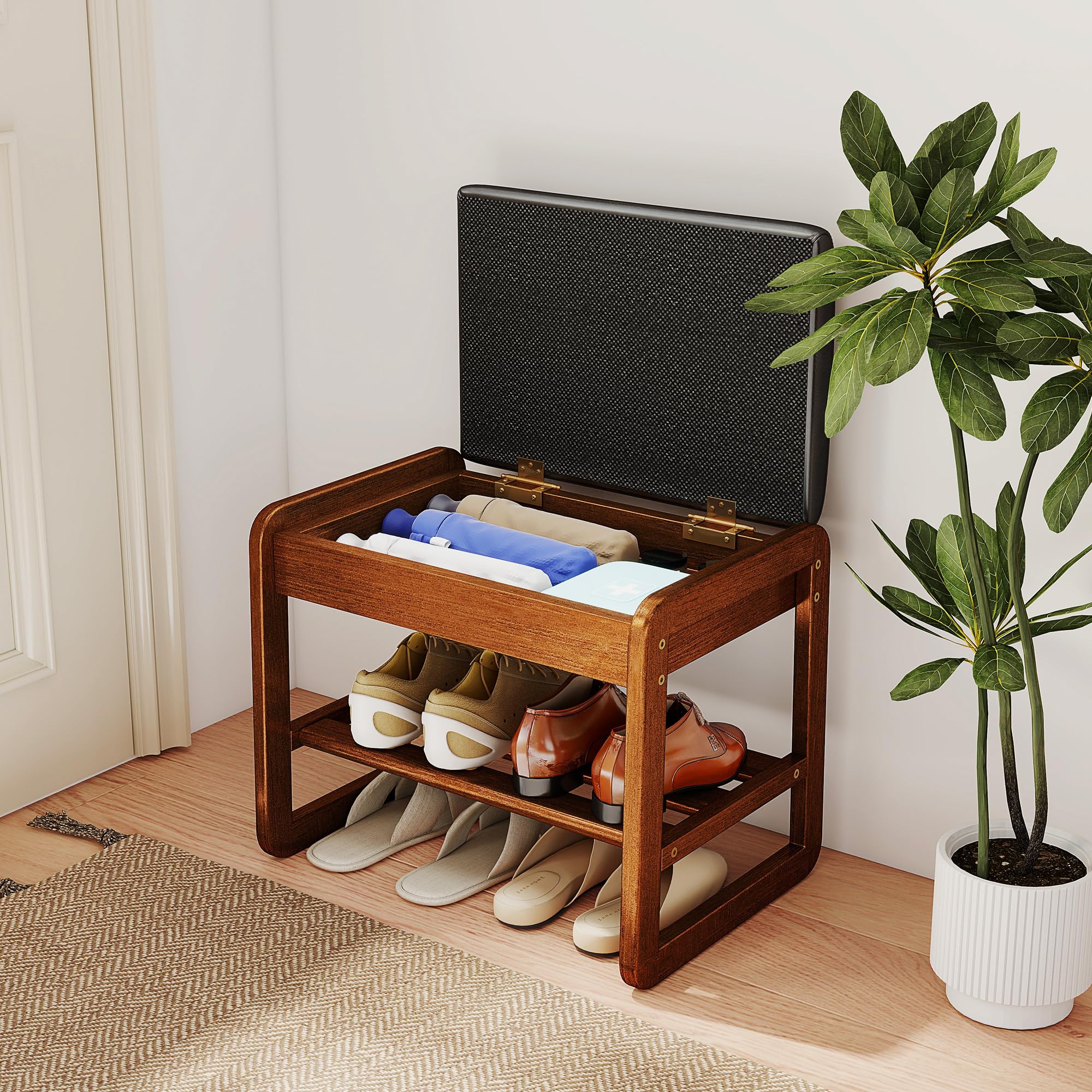 Reebok プレートラック Amazon.com: Cuzobro Shoe Rack Bench with Flip-Top Storage