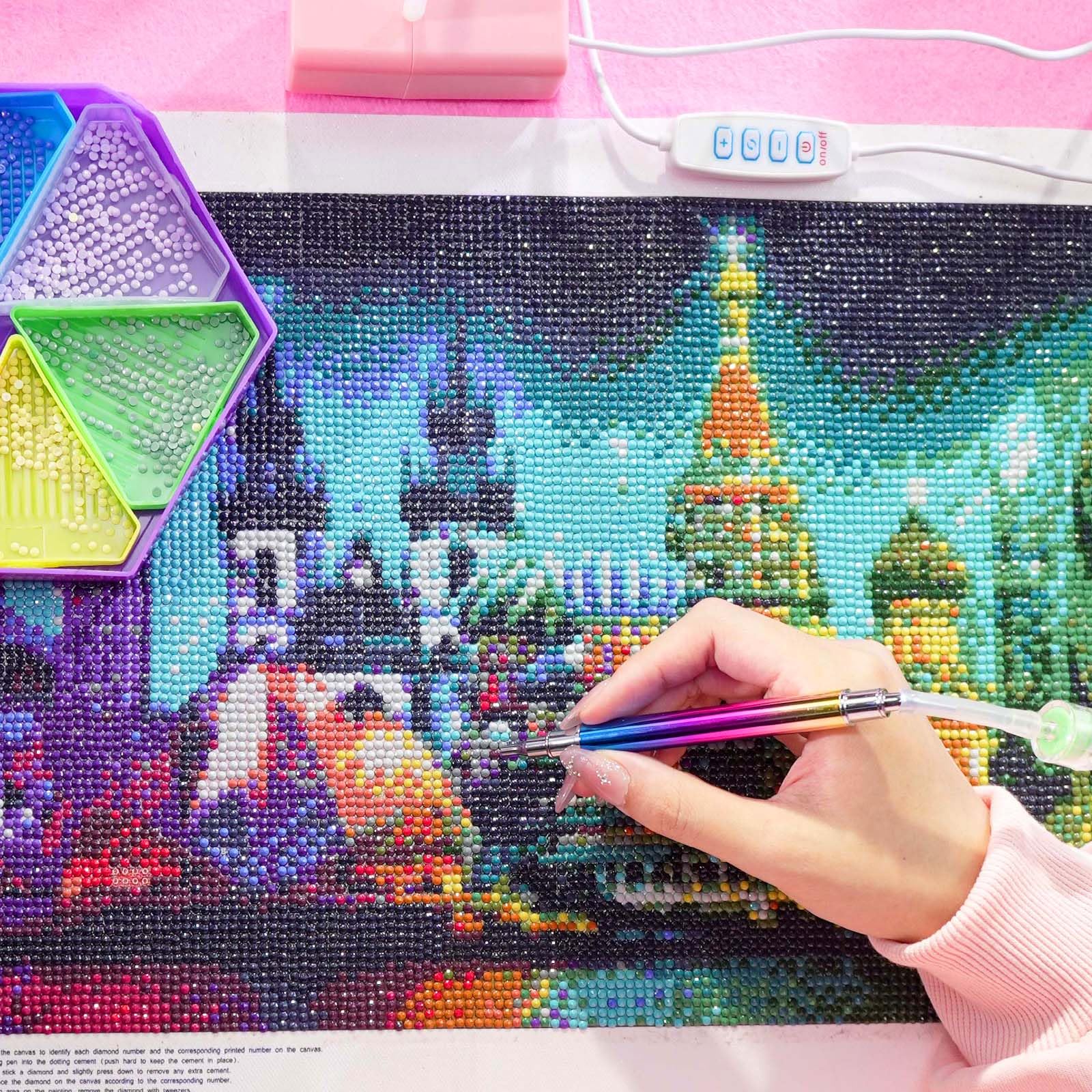 Stylo Perçeur à Strass Rechargeable USB - Puissance Réglable Pour Pierres, Bijoux, DIY - Idéal Cadeau Créatif