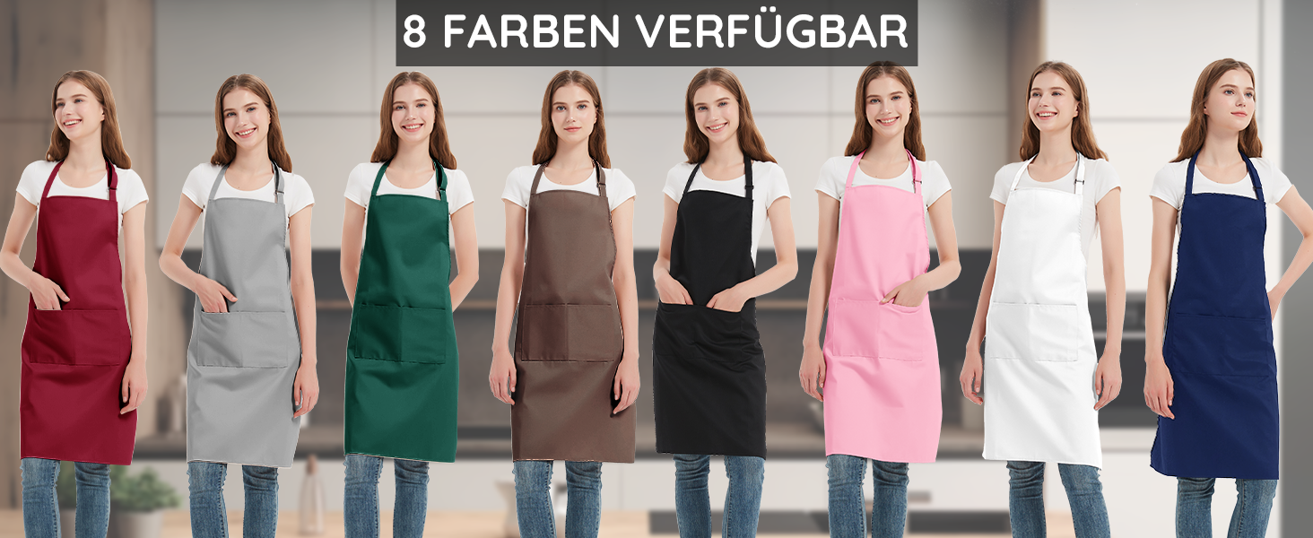 ROTANET XXL Schürze Für Küche – Wasserabweisend Mit 2 Taschen, Für Herren & Damen