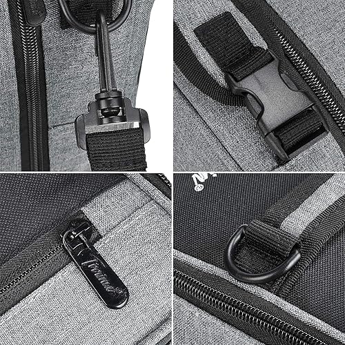 Miniatura 8 de Tirrinia - Lonchera térmica expandible, a prueba de fugas, con correa para el hombro, para hombres y mujeres, adecuada para el trabajo y la oficina,