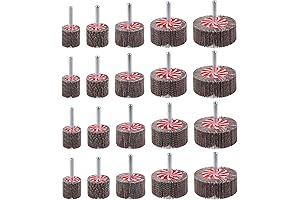 Professional 20 Pcs 5 Sizes 60/80/120/240 Grits Abrasive Flap Wheel Sander