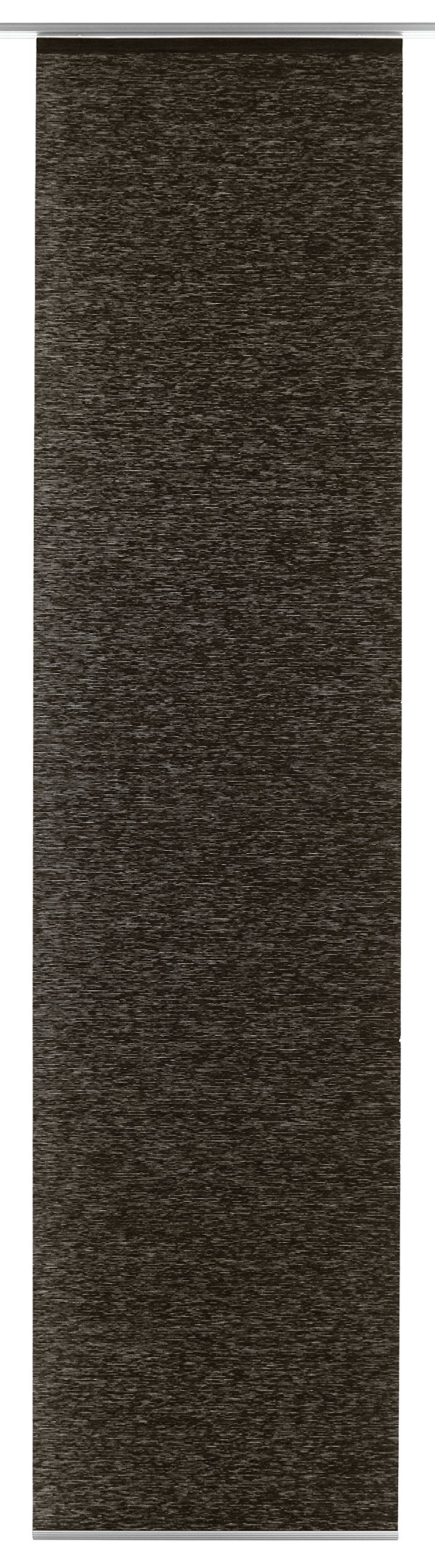 Gardinia 30218 Flächenvorhang Natur-Optik inklusiv Aluminium Unterprofil, von unten einkürzbar, 60 x 245 cm, Erde