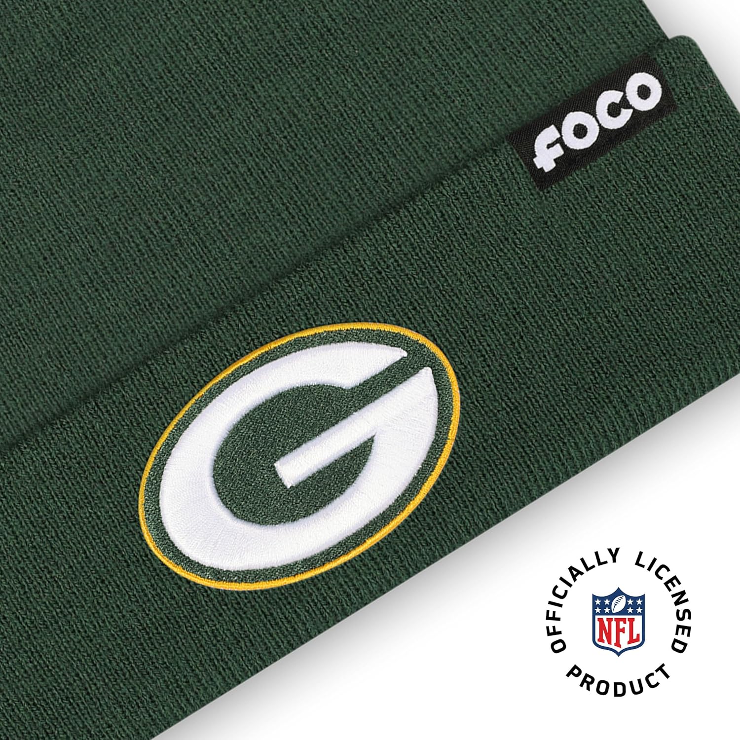 FOCO NFL unisex-adult Nfl Team Logo Adult Stretch Gloves With Winter Knit Hat Pom Beanie Set - Image 3