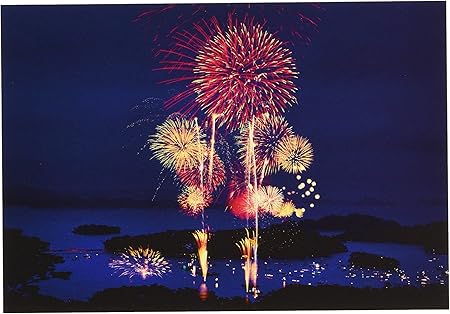 Amazon Co Jp ピンナップ ポストカード 10 1枚 Np599 宮城 松島 花火 ホビー