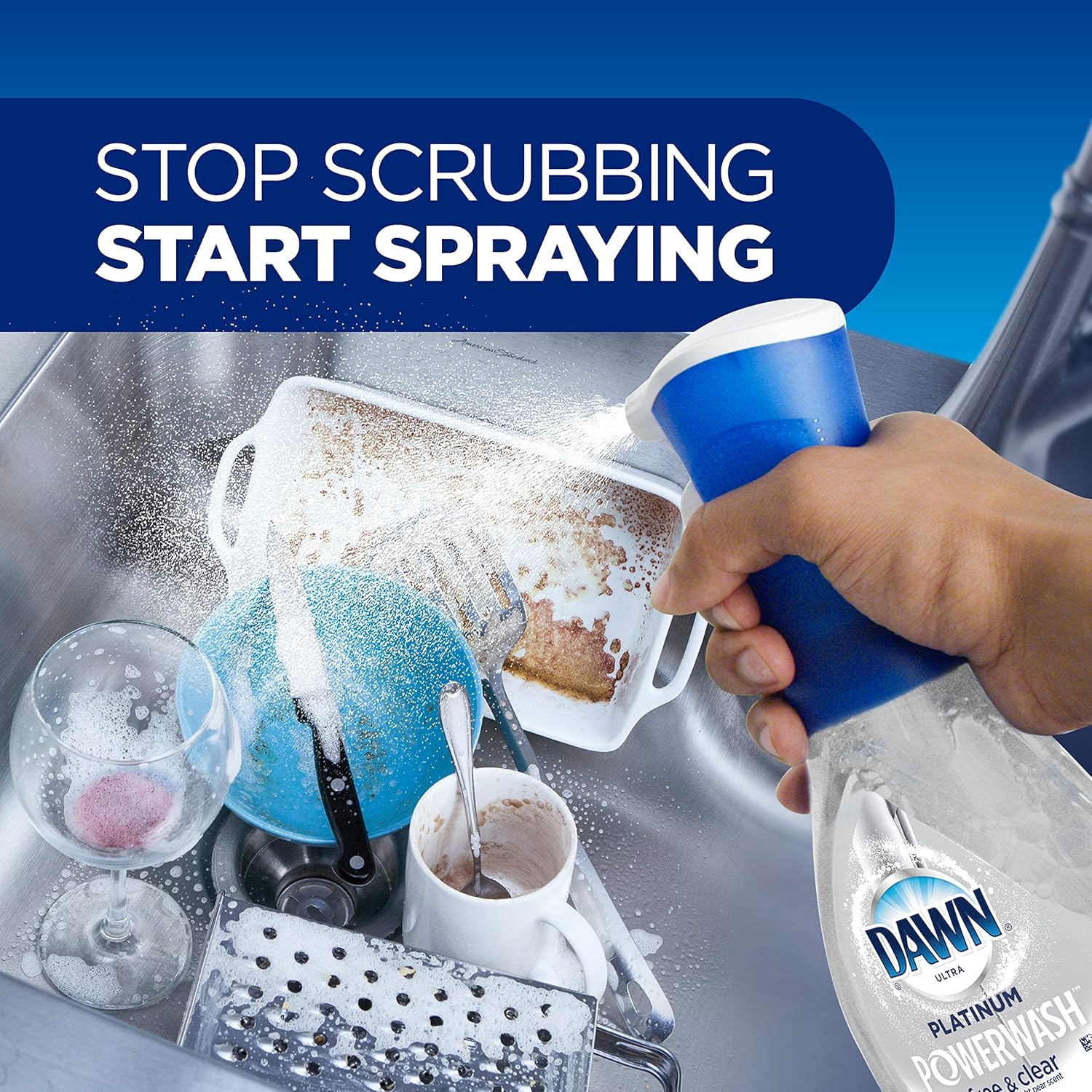 Buy Dawn Free & Clear Powerwash Dish Spray, Dish Soap, Light Pear Scent