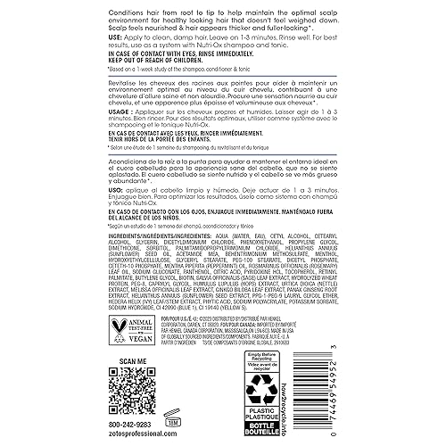 Miniatura 9 de NUTRI-OX Acondicionador fortificante normal para adelgazar el cabello  Cabello más grueso y de aspecto más completo  Probado clínicamente y