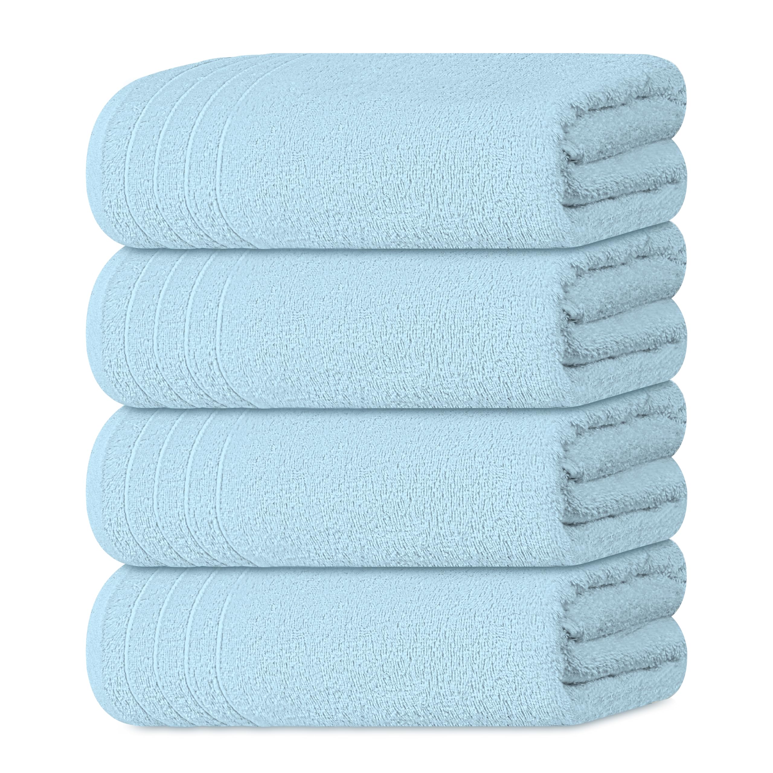 Extra Large Dark Grey Bath Towels - 4 Piece Set -9