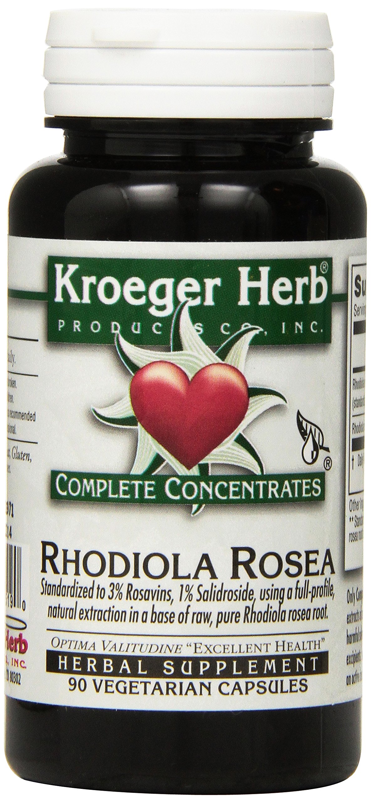 Kroeger Herb Rhodiola Rosea Vcaps, 90 Count