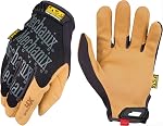 Mechanix Wear: Material4X The Original Synthetic Leather Work Gloves - Abrasion Resistant (Medium, Brown/Black)