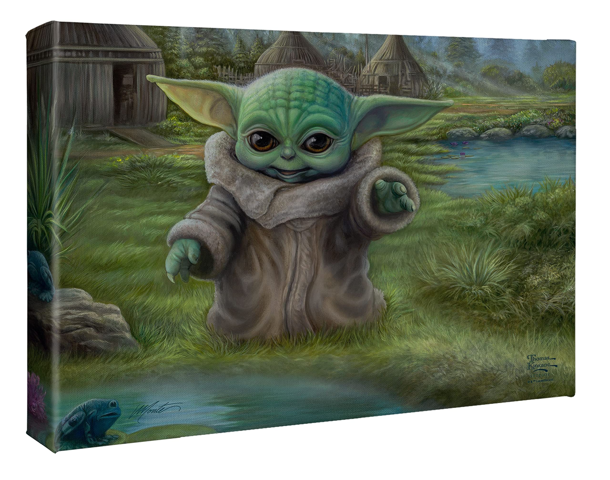 Thomas Kinkade Studios Childs Play 10" x 14" Wrapped Canvas by Artist Monte Moore