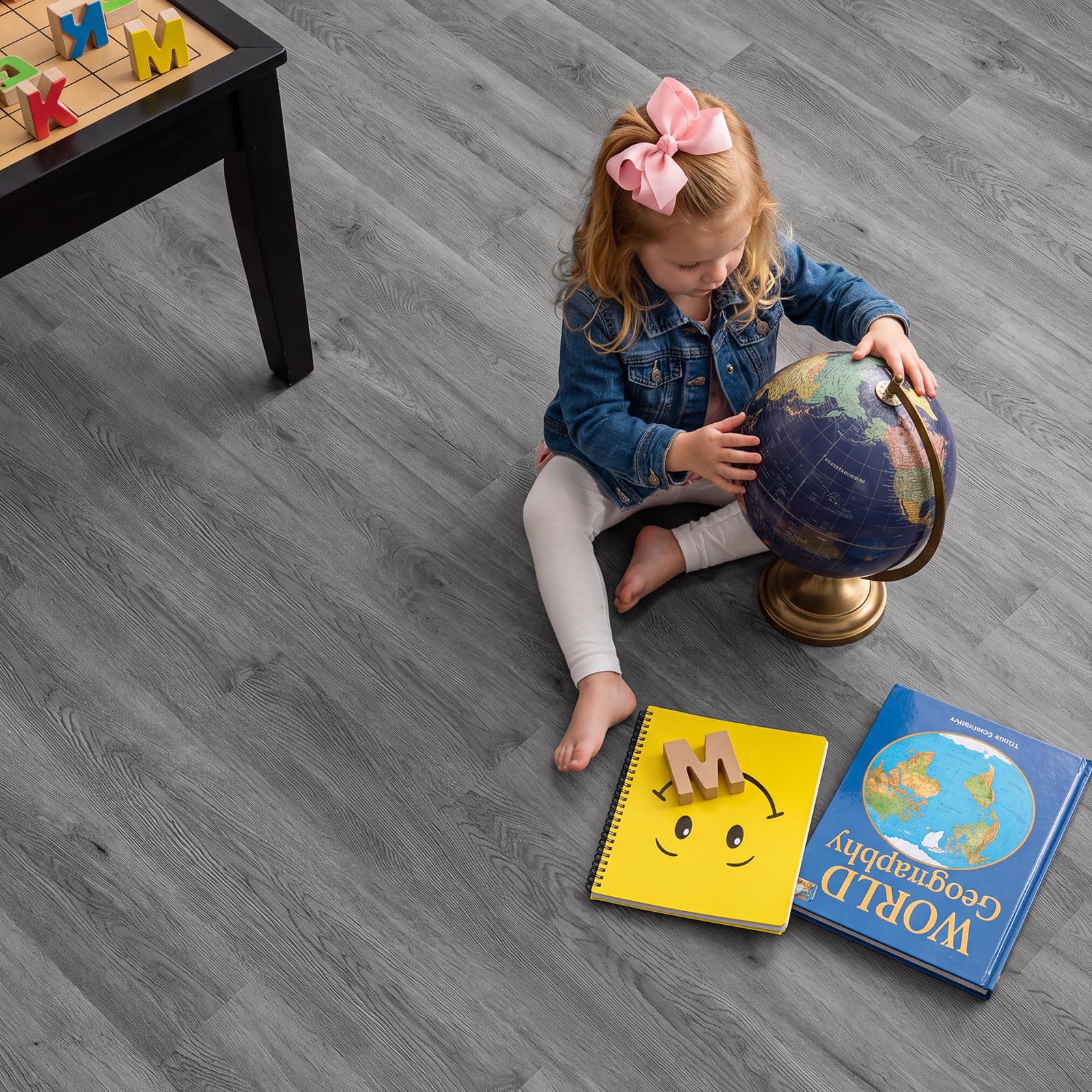 ATOPOSE - Piastrelle per pavimenti in vinile con venature del legno, confezione da 36 pezzi, 5,02 m², impermeabili e autoadesive, installazione fai da te, per soggiorno, bagno, cucina, camera da