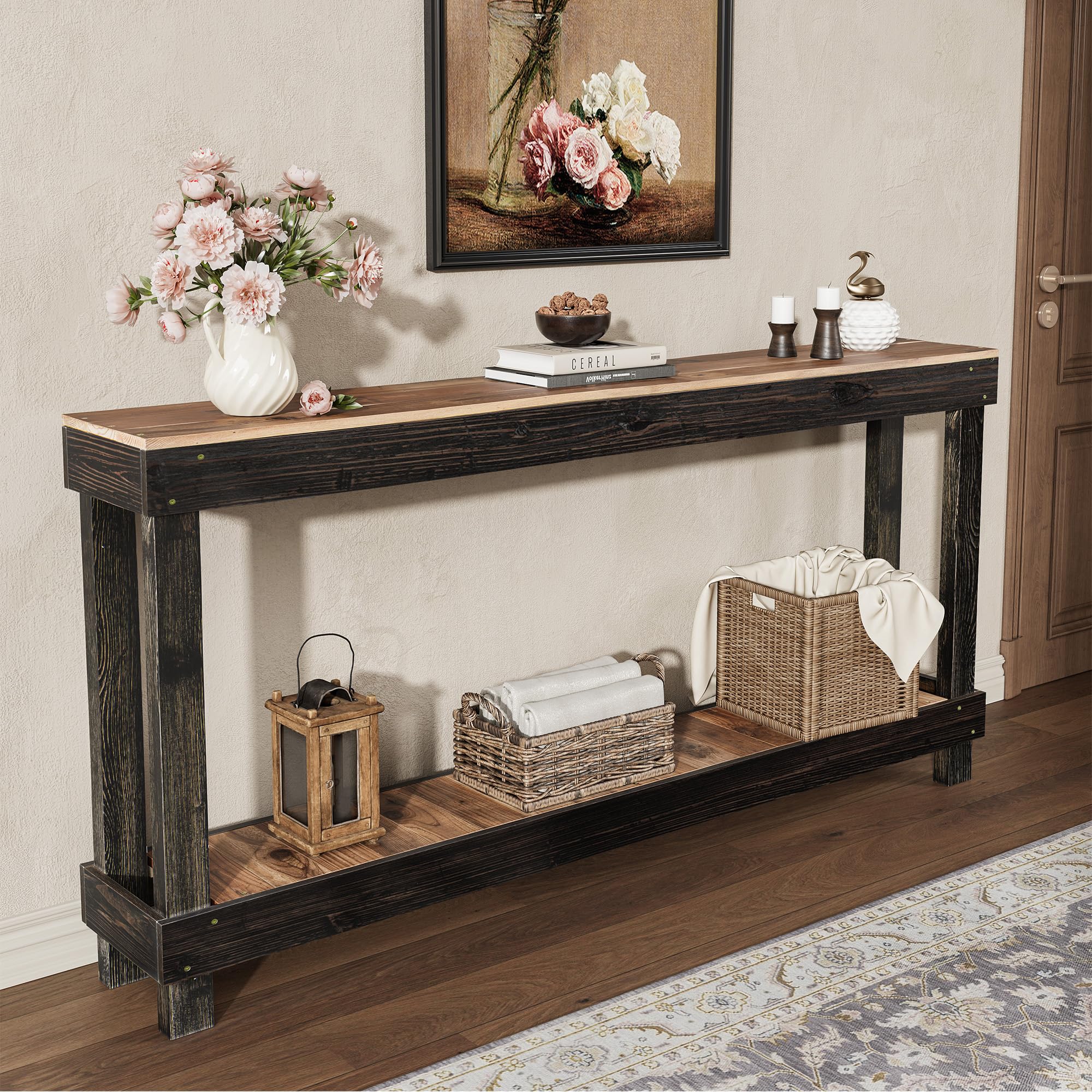 NH×SW . SOLO TABL② Amazon.com: SMARTSTANDARD 60-Inch Long Console Table, Farmhouse