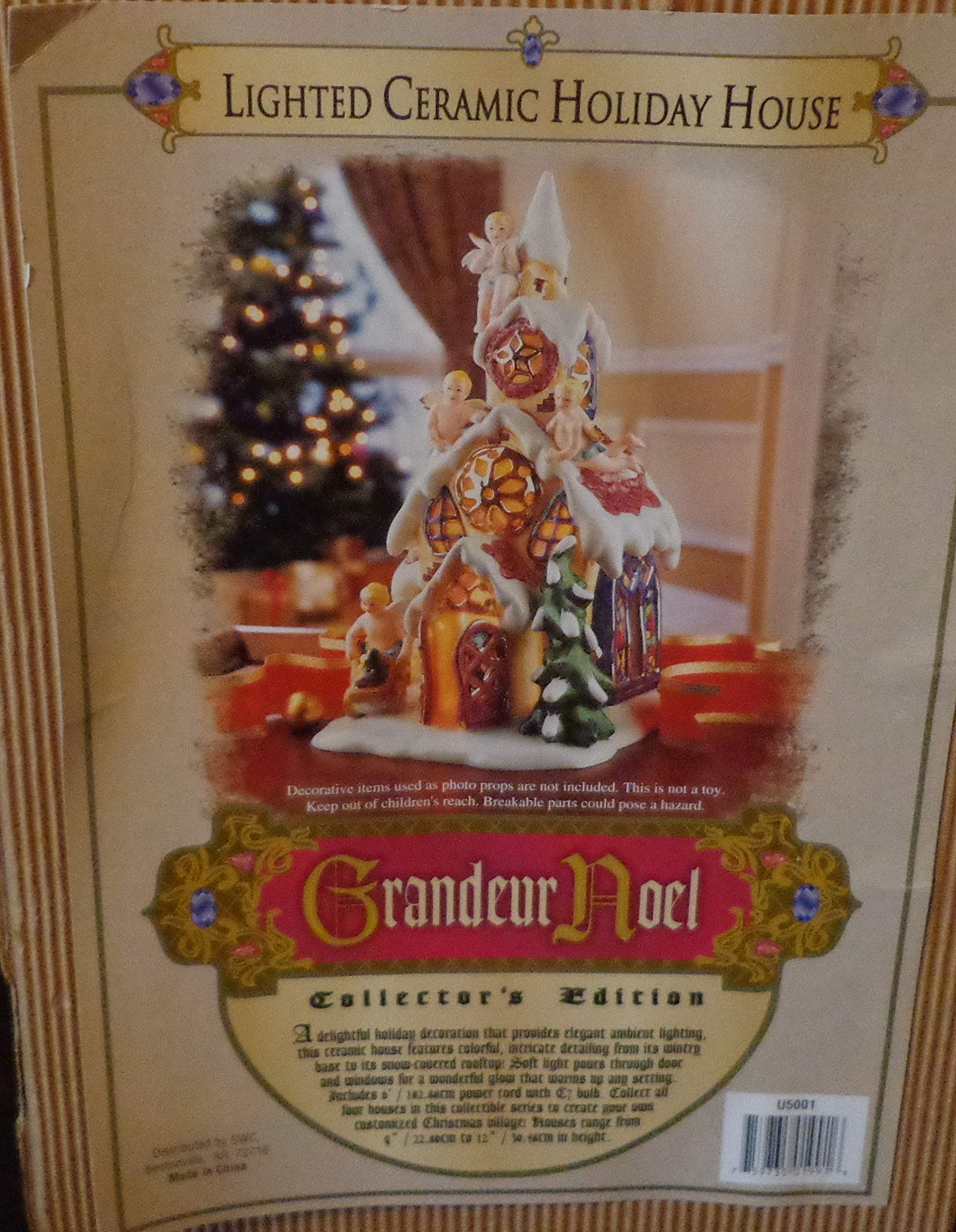 Amazon.com: Grandeur Noel 2002 Lighted Ceramic Holiday Angels