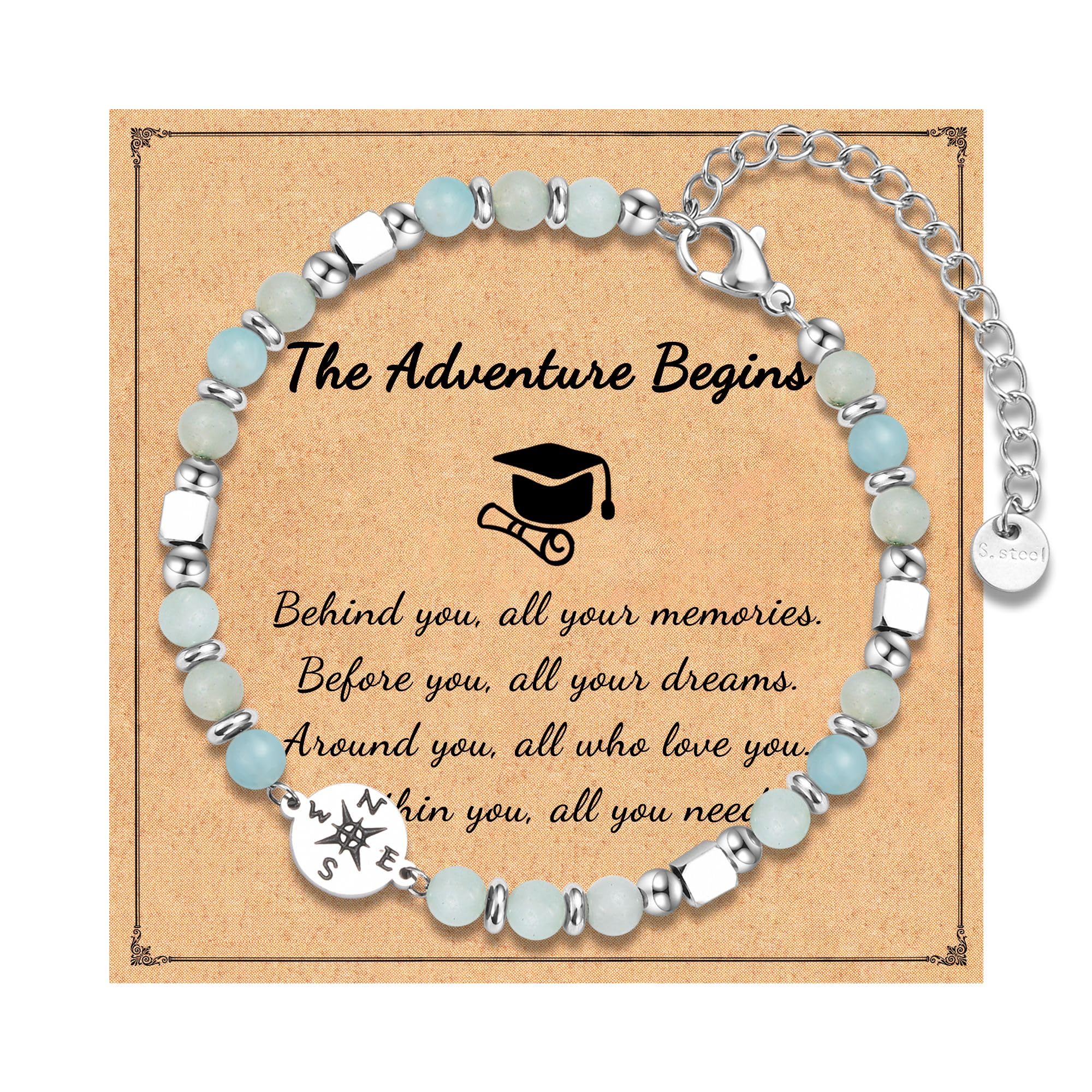 2026 Graduation Gifts for Women Her, Compass Bracelet for Girls Women