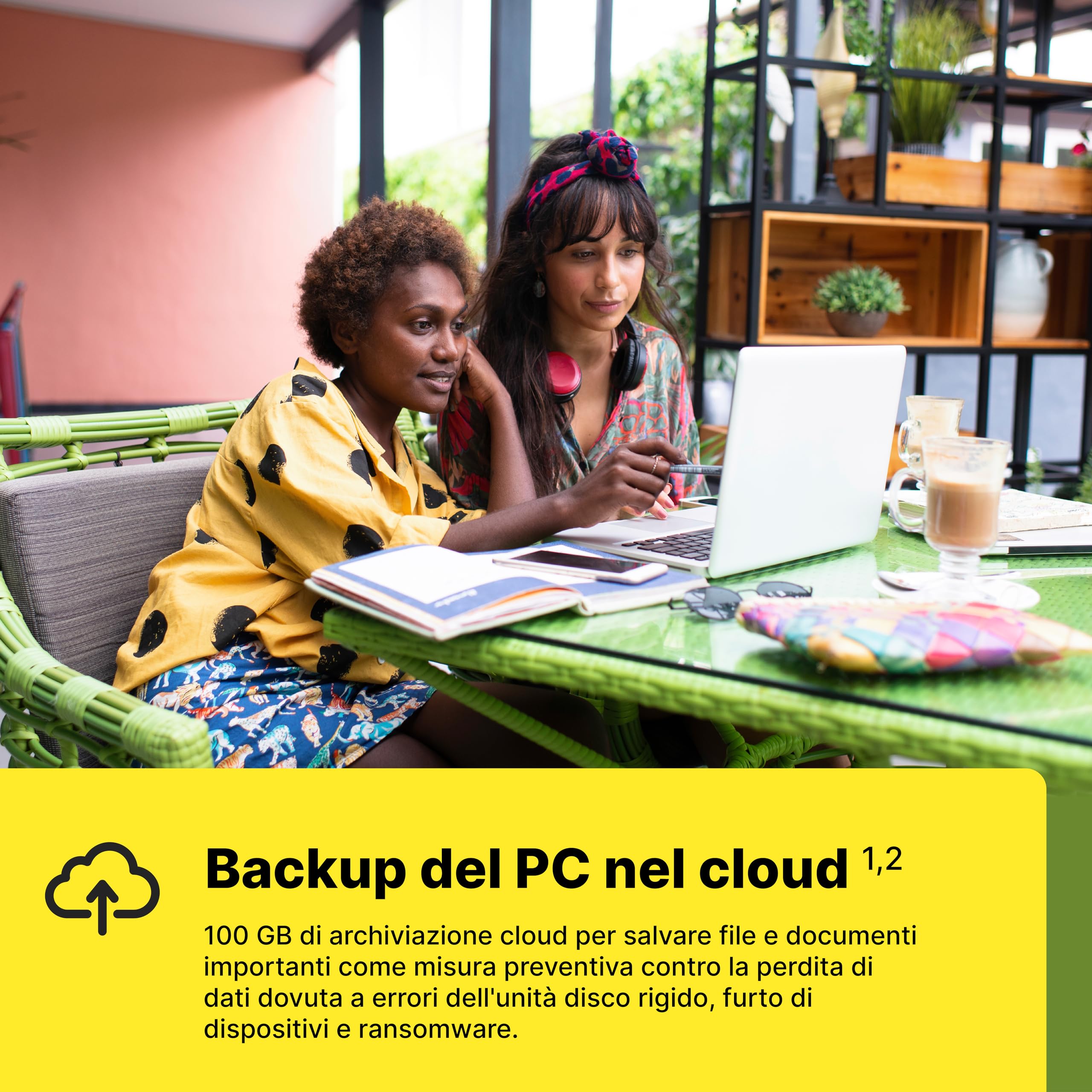 Norton 360 Deluxe | Extra Spazio Archiviazione|Esclusiva Amazon *50 GB extra Cloud Backup| Antivirus 5 dispositivi| 1 anno rinnovo automatico