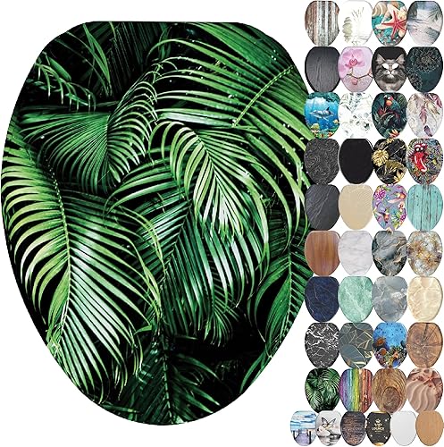 Miniatura 43 de SANILO Asiento de inodoro de madera con cierre suave [alargado] – Asiento de madera moldeada decorativo, silencioso y de cierre lento – Con fuertes