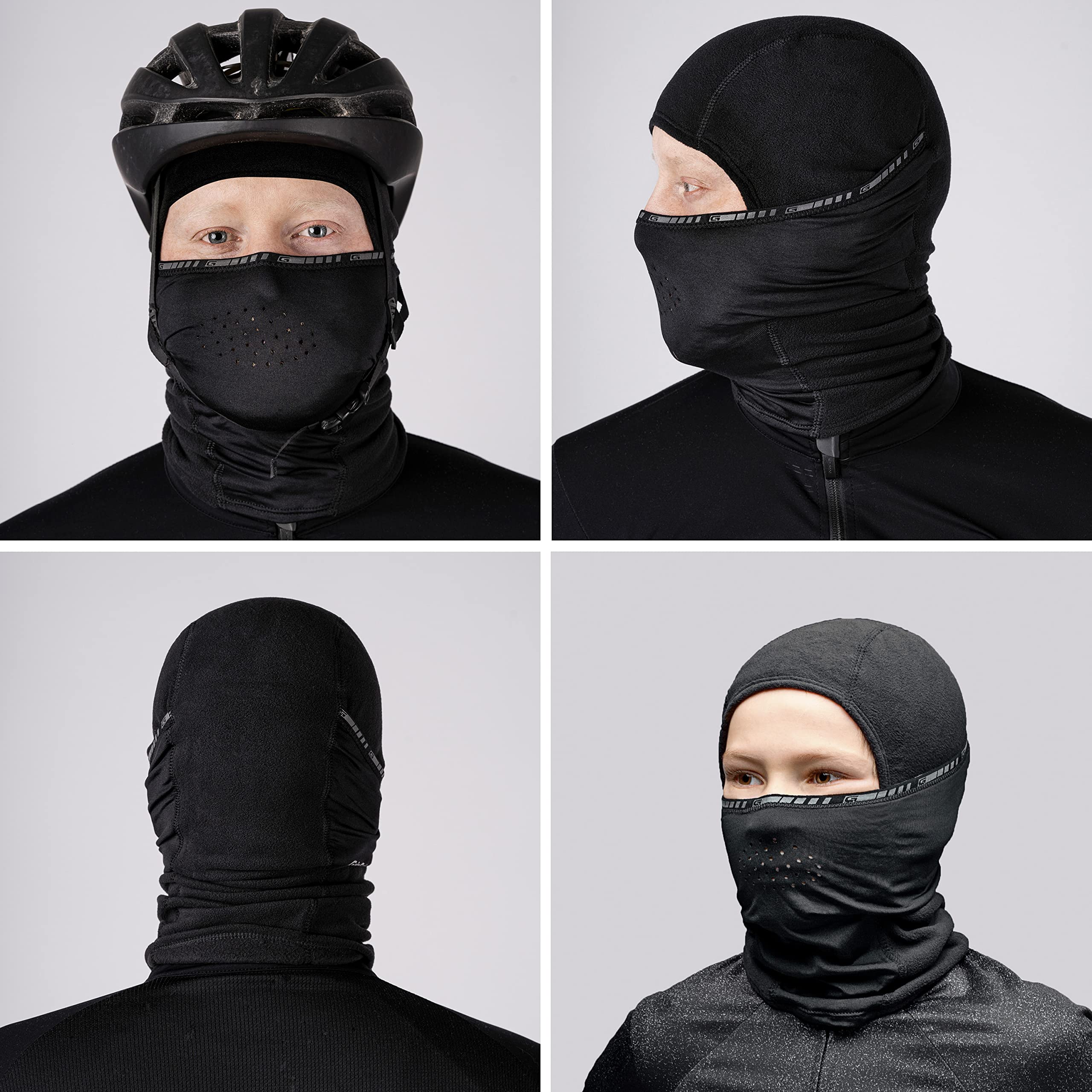 GripGrab Kominiarka rowerowa, zimowa, termiczna, polarowa, maska na twarz, miękka, ciepła