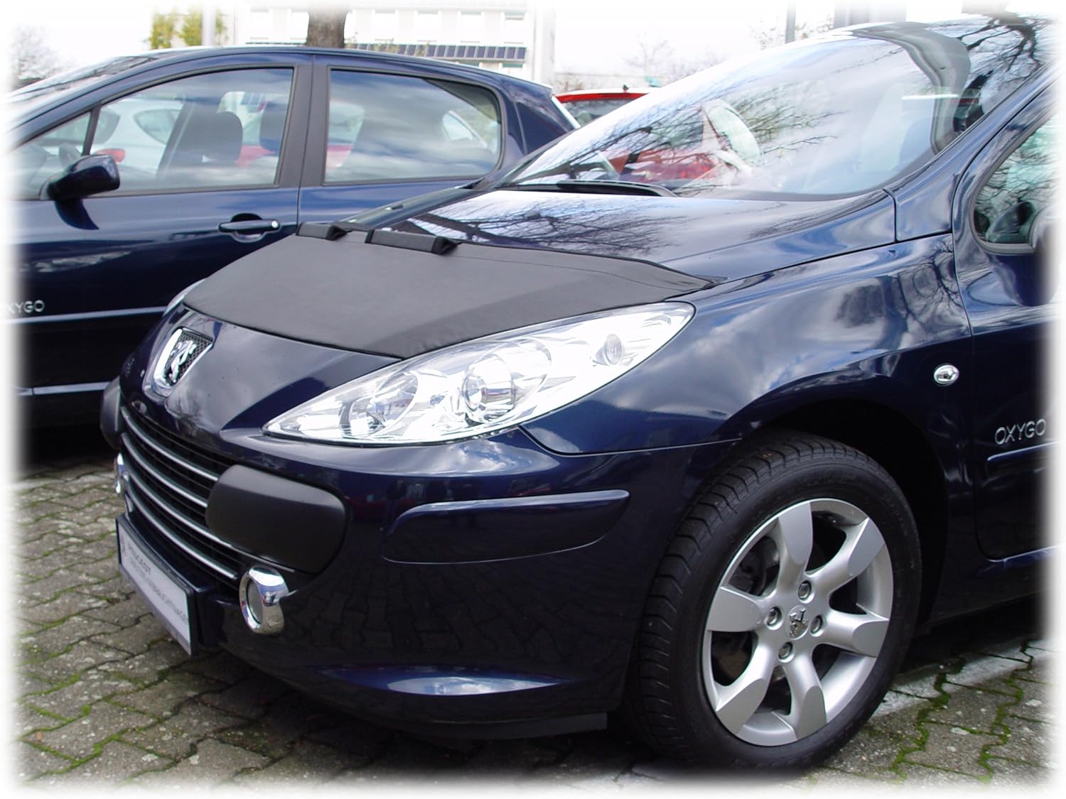 Hood Bra Front End Nose Mask Compatible with Peugeot 307 (CC) 2005-2007 Bonnet Bra STONEGUARD Protector Tuning