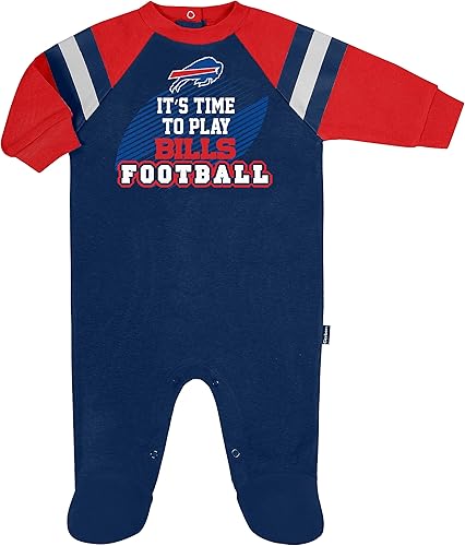 Gerber NFL - Pijama unisex con pies de equipo de la NFL para dormir y jugar