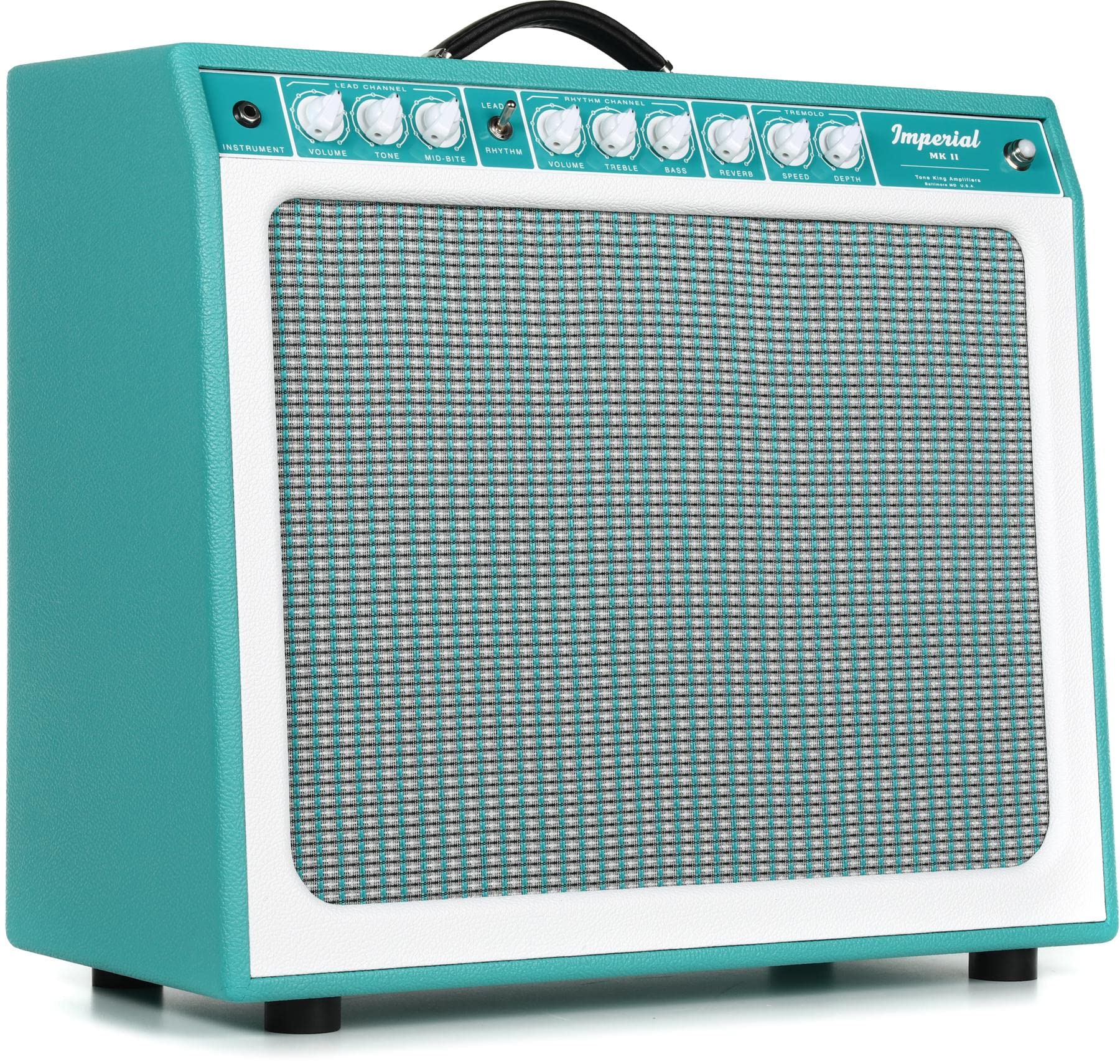 Tone King Imperial Mk II 1x12-inch 20-watt Tube Combo Amp with Attenuator and Reverb - Turquoise
