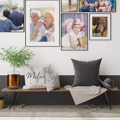 Miniatura 3 de Funda de almohada personalizada con nombre de familia de 18 x 18 pulgadas, diseño personalizado para abuela, nietos, abuela, mamá, mamá, mamá, mamá,