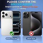 Suoman for iPhone 17 Pro Max Camera Lens Protector [All-in-one] | [Strong-Adhesion] Bling Glitter Independent Metal Frame Tempered Glass Camera Lens Cover -Colorful