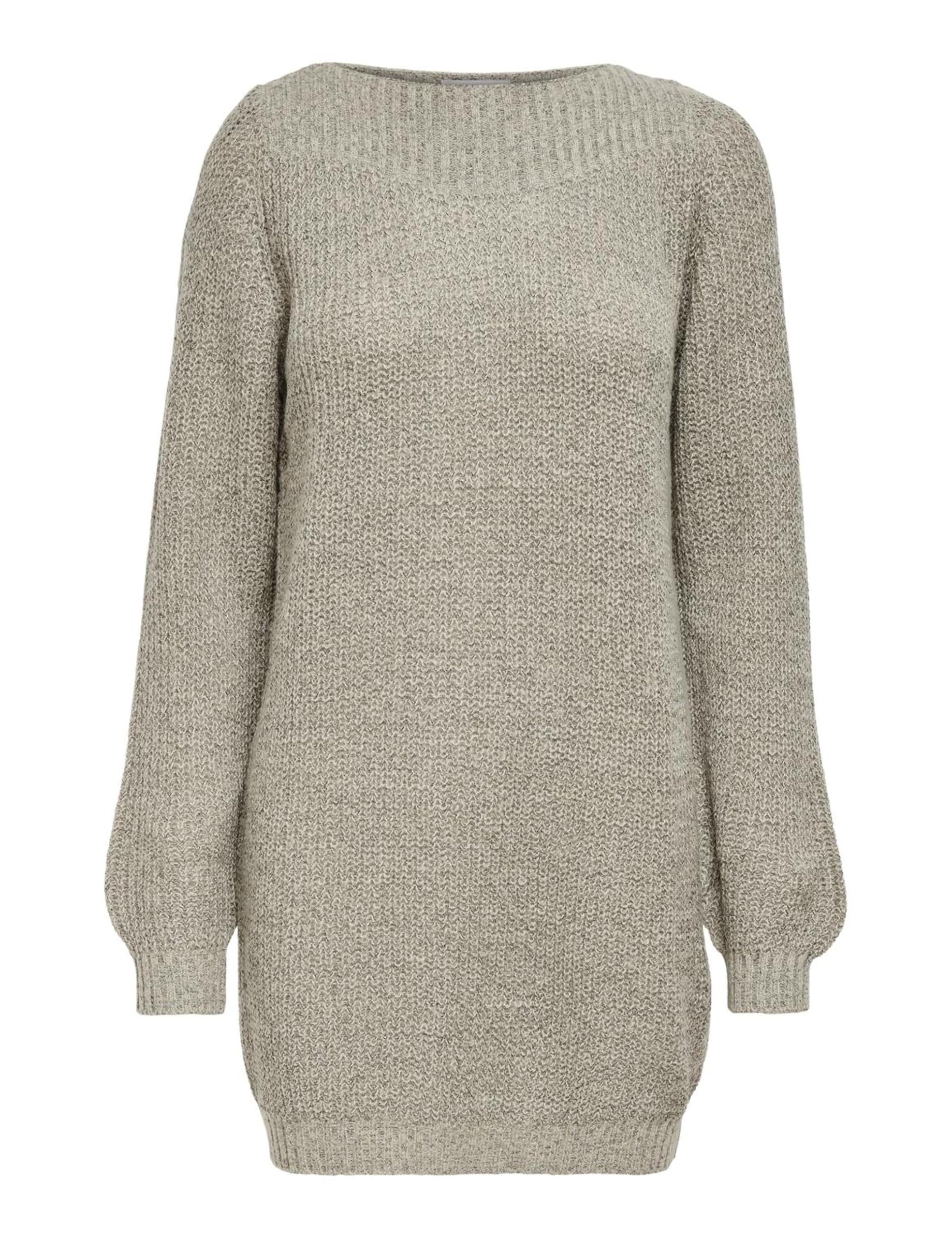 Jdy Women's Cement Jdywhitney Megan L/S Boat Dress Knt Noos, L
