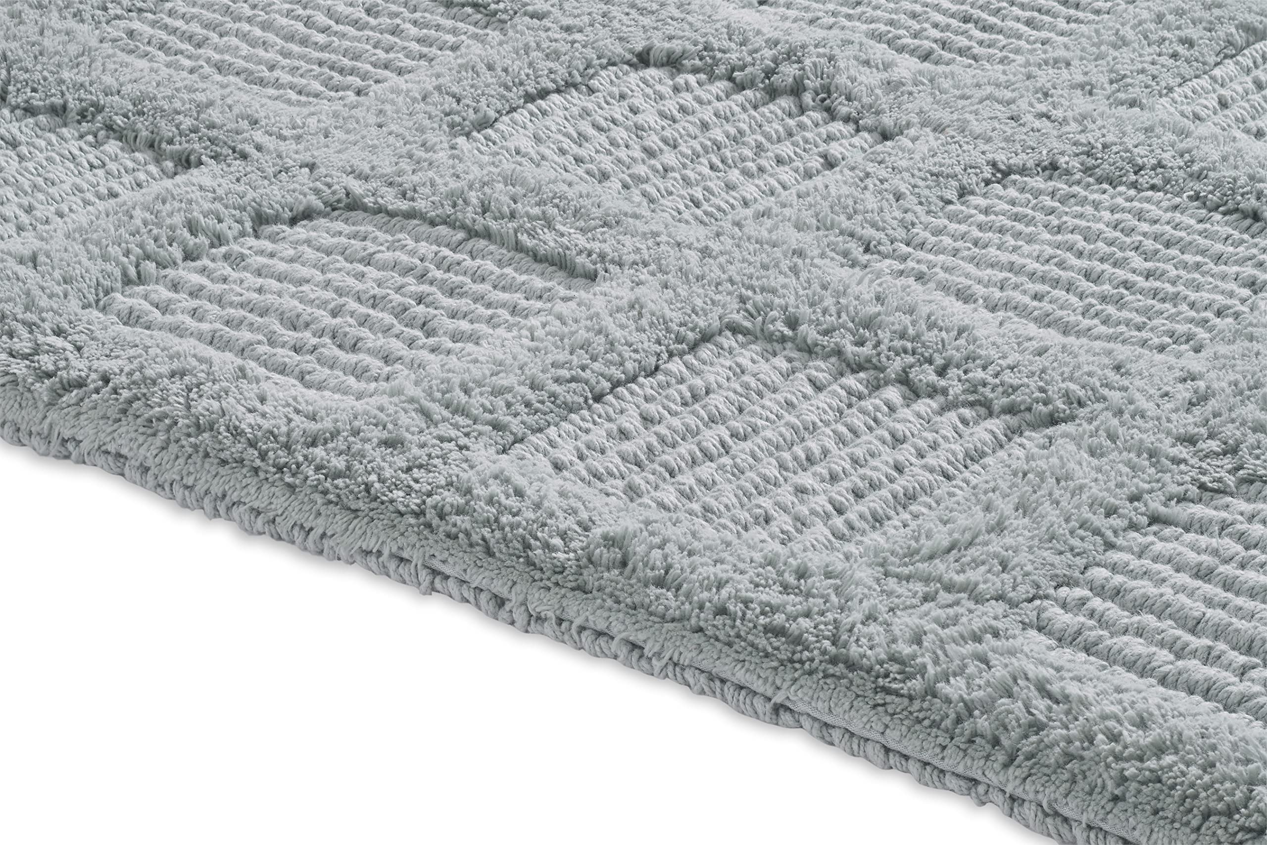 Chesapeake Gilbert CHECKERBOX Soft SPA 2PC Bath Runner (24"X60")