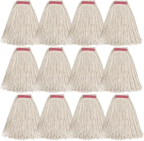 Miniatura 14 de Matthew Cleaning - Paquete de 3 Trapeadores de Piso de Algodón de 24 onzas, Repuestos de Cuerda Resistente de Algodón con Bucles-Cuerda Abierta,