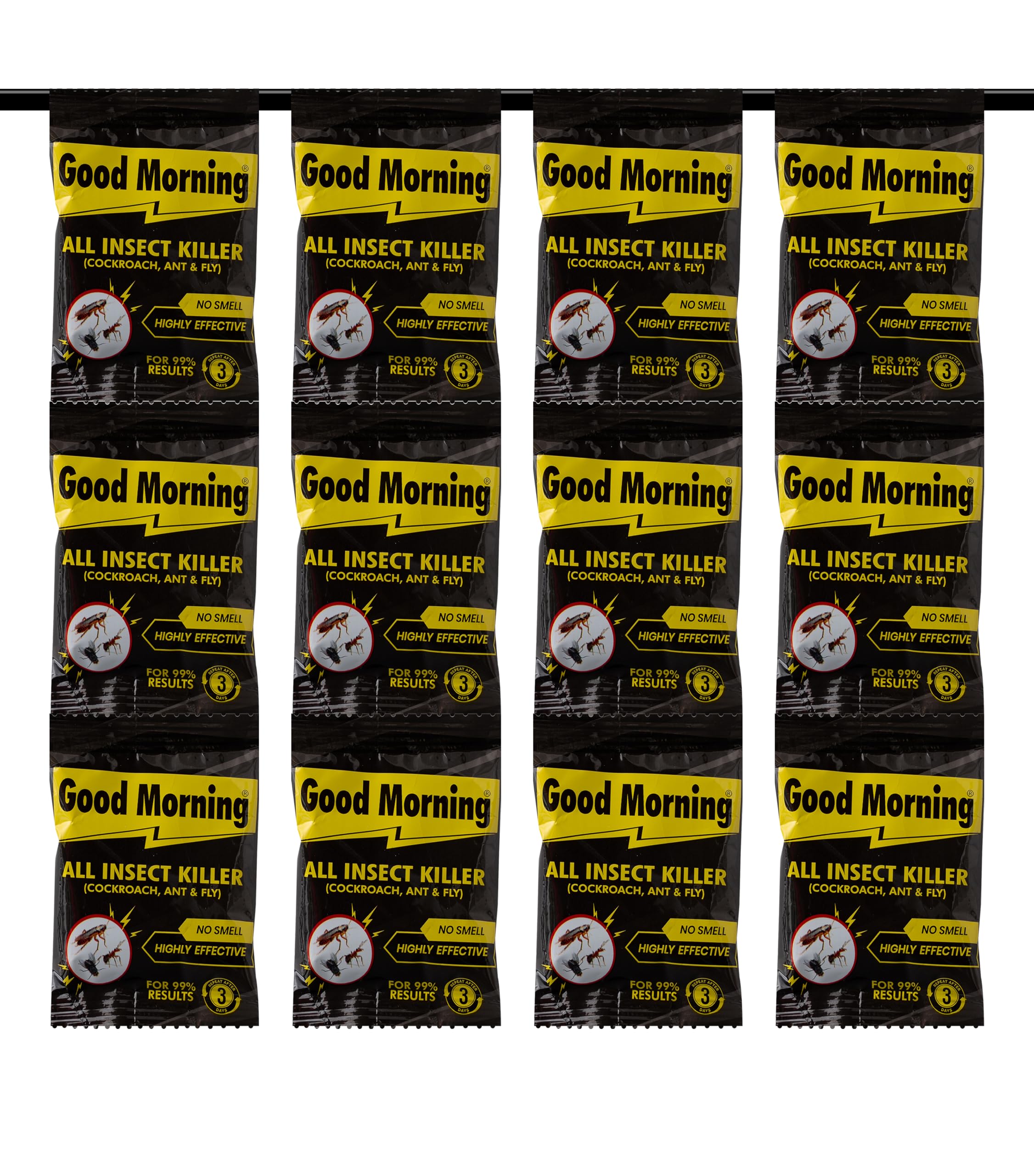 Good Morning All Insect Killer Powder, For Cockroaches, Ants, Bed Bugs, Fly & Spider (Pack of 12)-picture-32