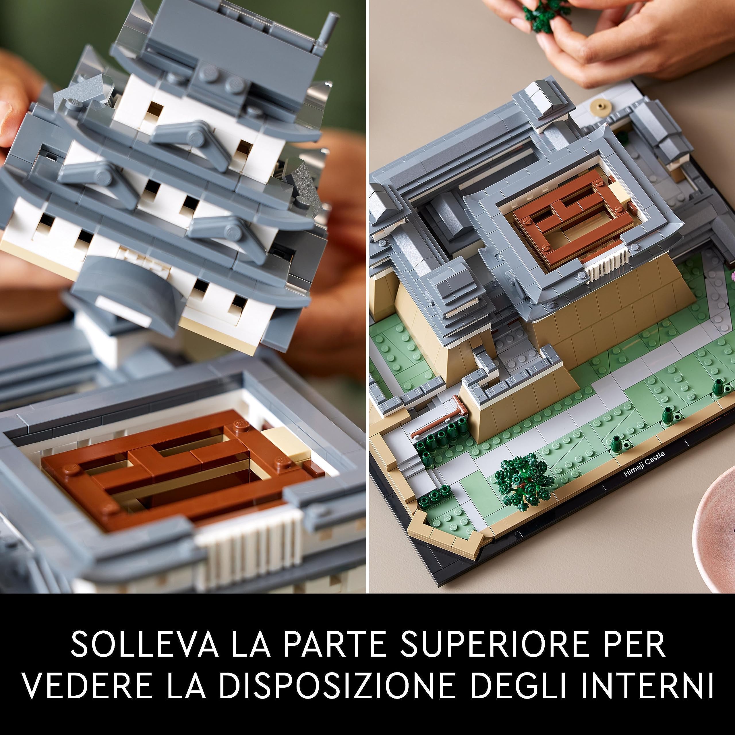 LEGO Architecture Castello di Himeji, Kit Modellismo per Adulti da Costruire, Collezione Monumenti, Idea Regalo Creativa per Donna, Uomo, Lei o Lui e per i Fan della Cultura Giapponese 21060