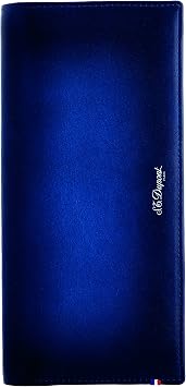 S.T. Dupont Atelier Night Blue Wallet, Blue, Leather, 13 Cards, 190211