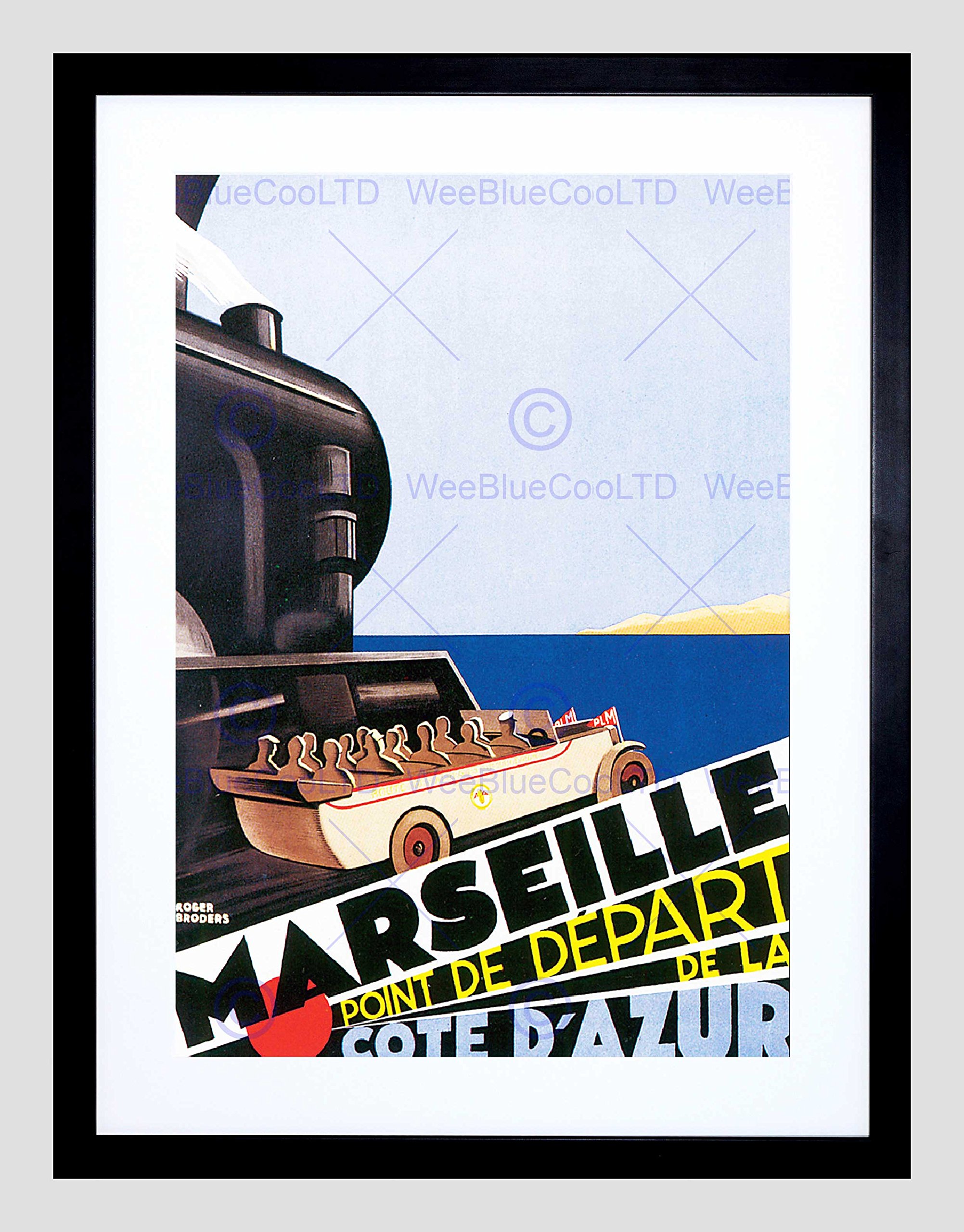 Affiche Marseille encadrée pour mur vide salon