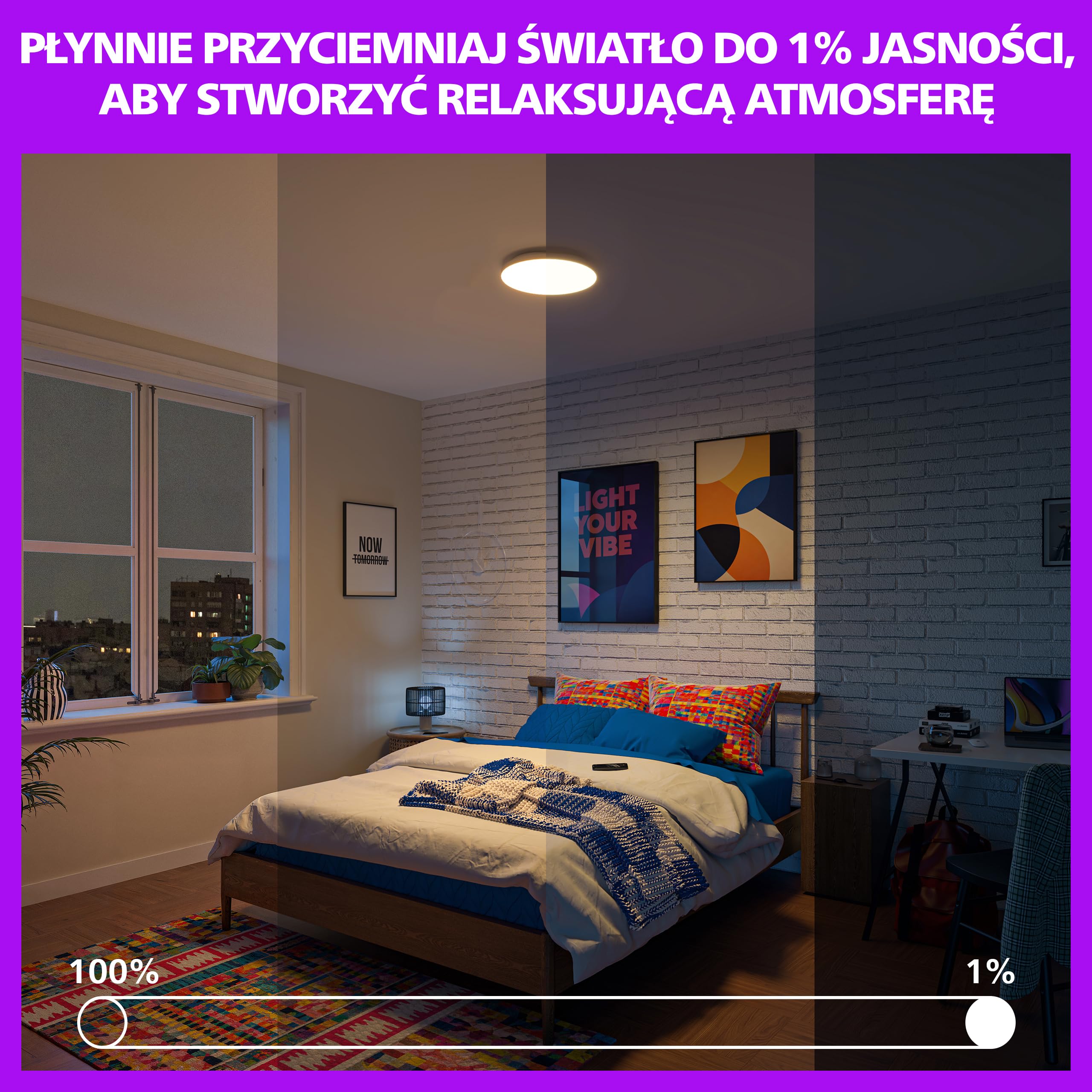 Philips Smart Lighting lampa sufitowa, okrągła, 30 cm