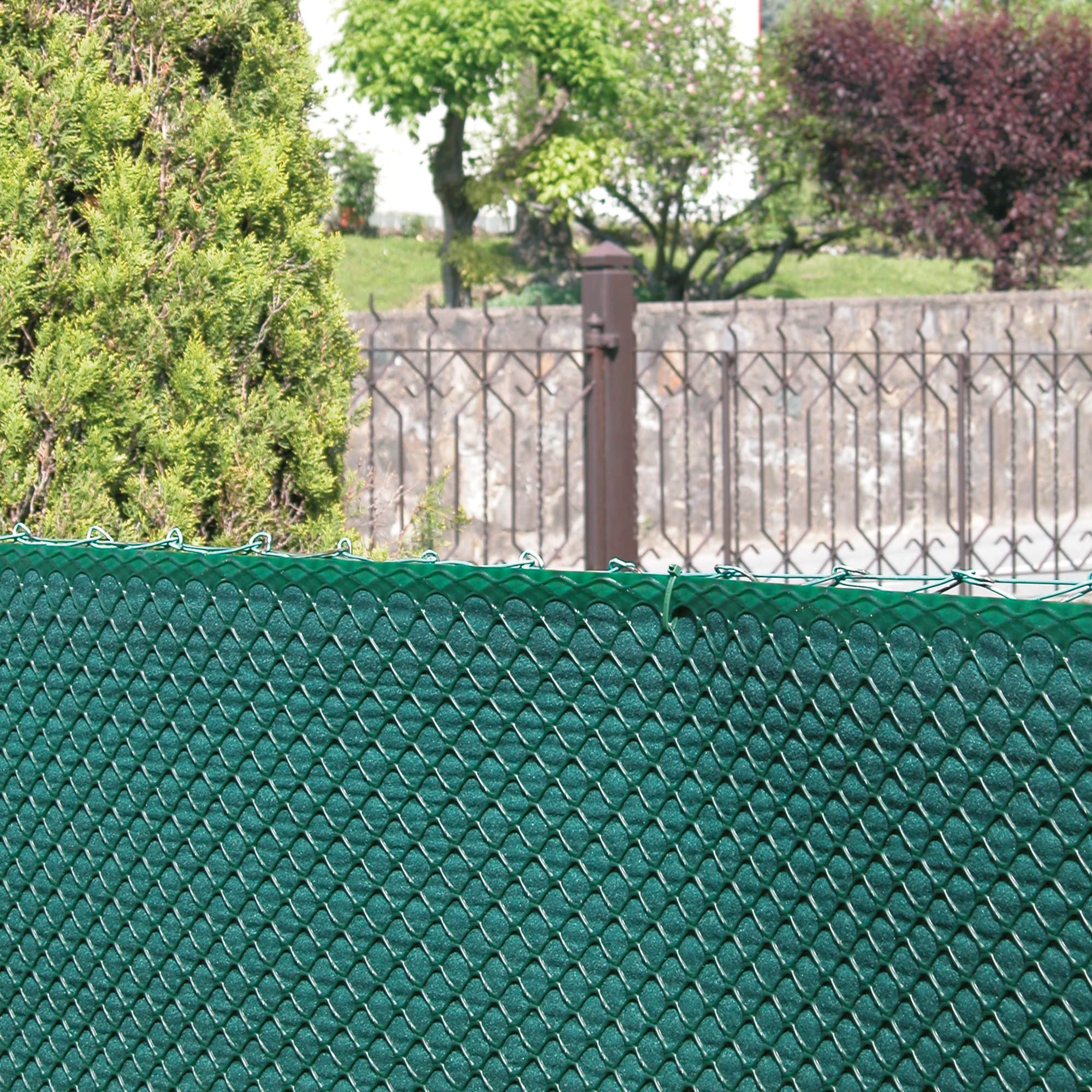TENAX Bermuda Malla Protectora 1,00x25m Verde, Cercado y Ocultación para Terrazas, Balcones y Jardines, Cortaviento y Valla de Privacidad