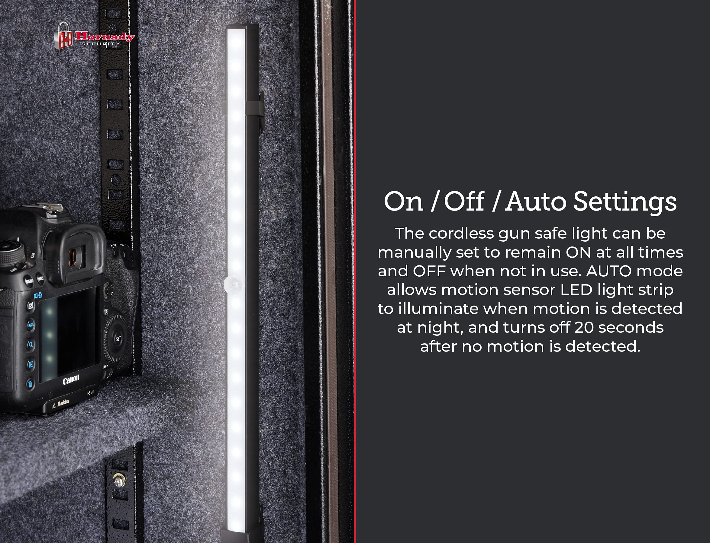 Buy Hornady LED Gun Safe Lights, 70 Lumens This Motion Sensor