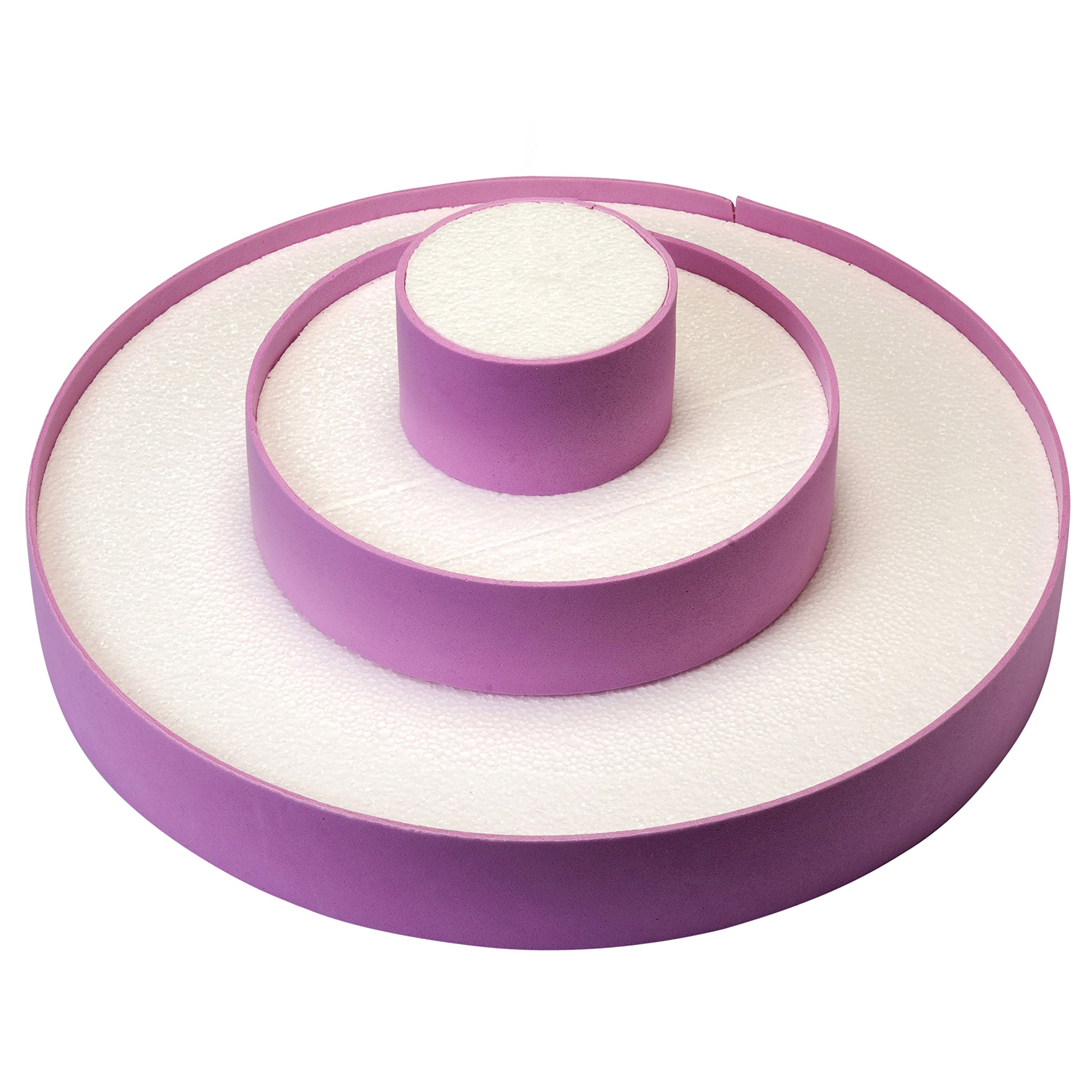 Présentoir à gâteau 3 étages Mopec rose pour éviter de surcharger vos tables