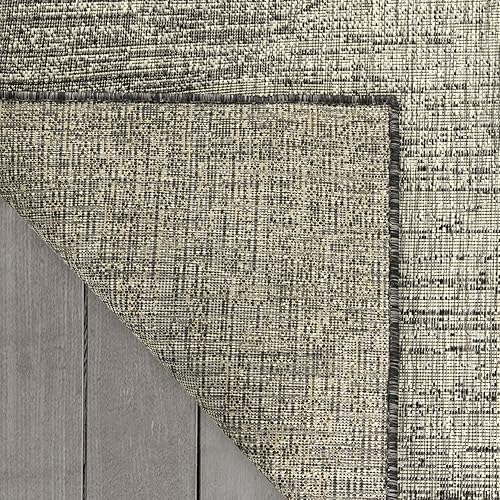 Miniatura 5 de Antep Rugs Patio - Alfombra abstracta moderna para interiores y exteriores de 8 x 10 pies (gris, 7 pies 10 pulgadas x 10 pies)