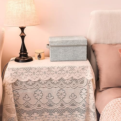 Miniatura 3 de GRANNY SAYS Contenedores de almacenamiento pequeños con tapas, cajas de almacenamiento de tela, cestas de estante para organización del armario,